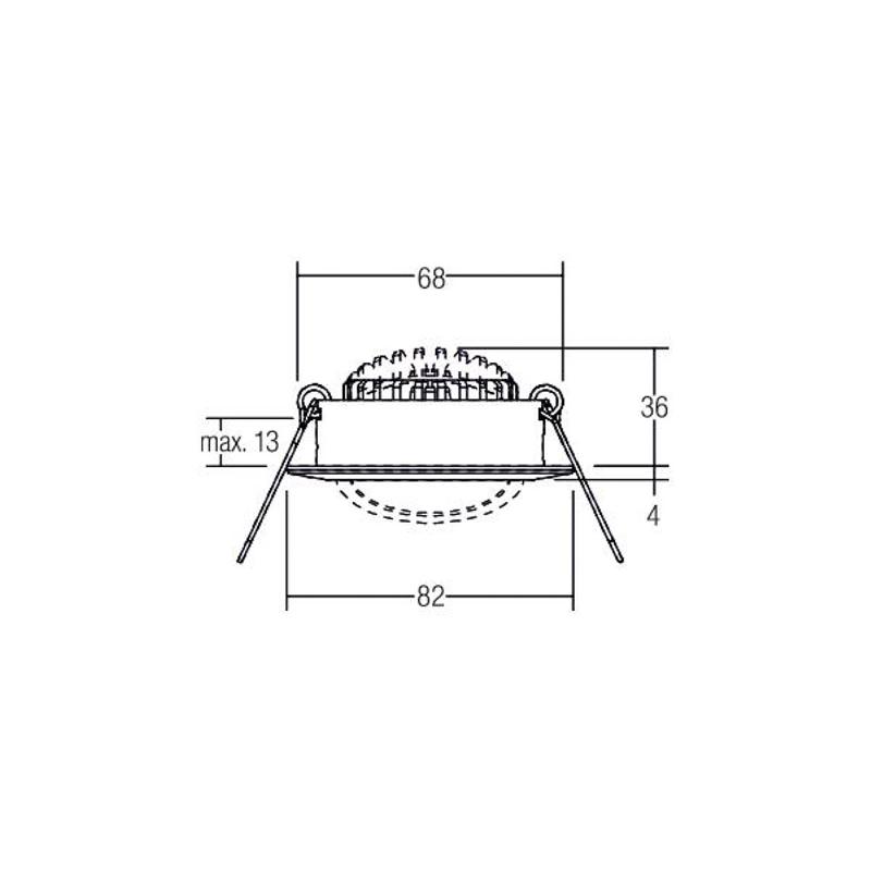 BRUMBERG BB03 ENCASTRÉ RC DRIVER ROND NOIR