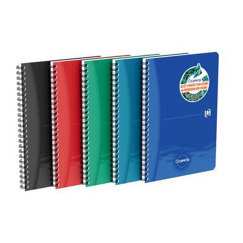 CAHIER OXFORD OCEANIS INTEGRALE 148X210 180P LIGNÉ ASSORTI