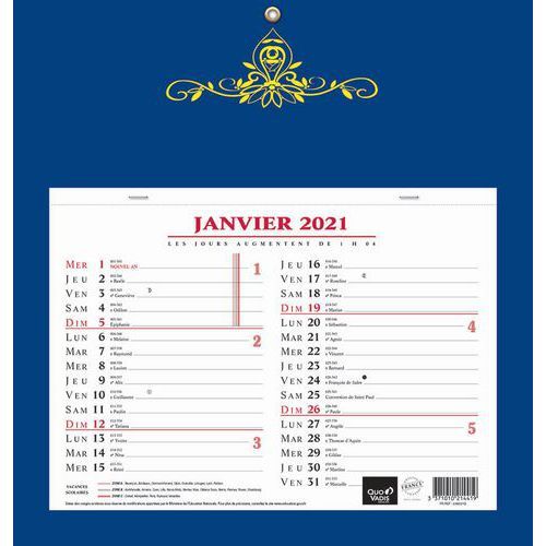 CALENDRIER SKYTOS BLOC MENSUEL 12 MOIS - 29X30CM - QUO VADIS