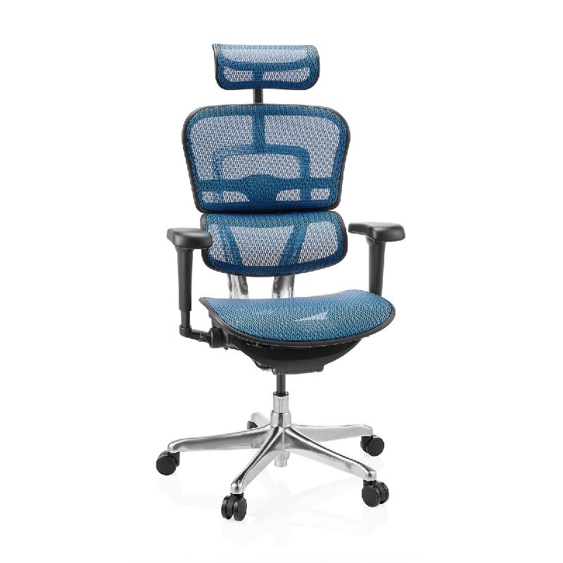 Chaise de bureau / fauteuil de direction ERGOHUMAN ULTRA GEN2 Tissu maillé bleu hjh OFFICE - bleu polyester 652323_0