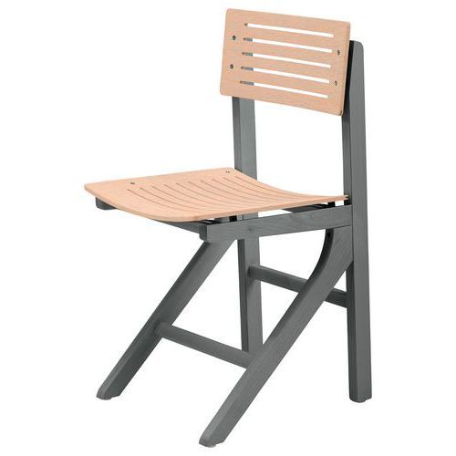 CHAISE EOLE AST - HÊTRE BOULEAU - STRUCTURE HÊTRE ANTHRACITE - SUNSET CREATION