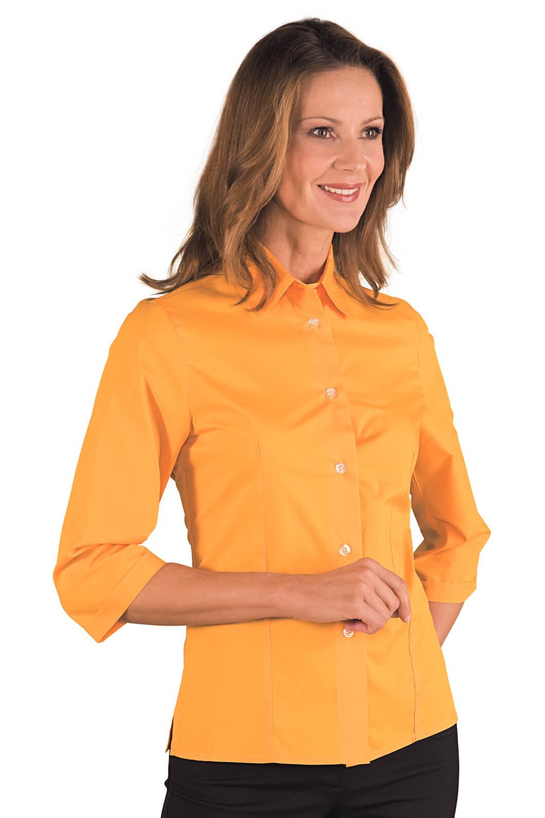 CHEMISE KYOTO MANCHES 3/4 ABRICOT