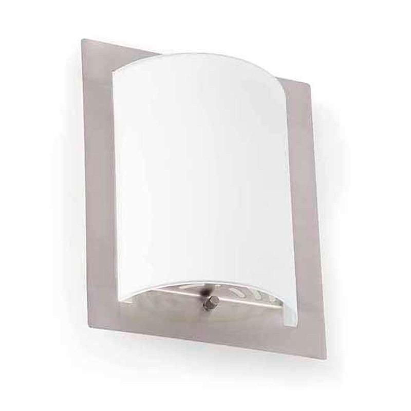 FARO BARCELONA ELÉGANTE APPLIQUE DIULA-1 NICKEL DE 20 X 25,5 CM