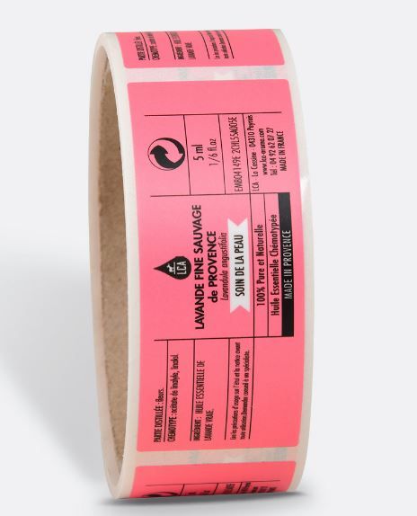 Étiquette cosmétique Braizat - pour huiles essentielles - polypropylène ou polyester - protection et conservation_0