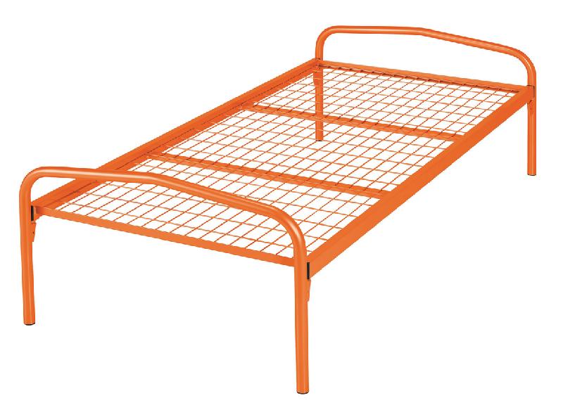 EVOLUTION LIT STANDARD SOMMIER TREILLIS 90X200 RAL 2003 ORANGE - MANUTAN COLLECTIVITÉS