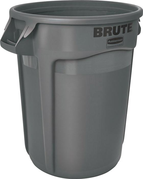 Fût polyvalent gris 121 L - PE - D. Extérieur 560xH692 mm avec poignées intégrées - RUBBERMAID_0