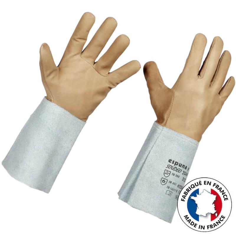 Gants de soudeur spécial TIG en cuir pleine fleur extrême souplesse - T-09_0