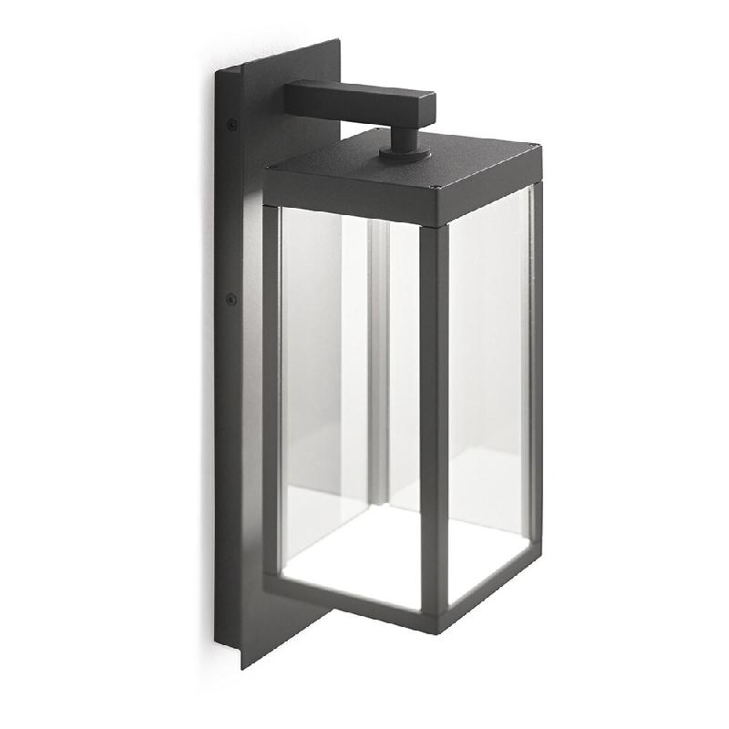 Gea Luce Ges771C Applique D'Extérieur En Aluminium Gris Anthracite, Verre Transparent, Led 13W 3000K 500Lm, Ip54, Non Dimmable - Gealuce - GES771C_0