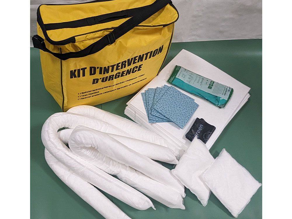 Kit absorbant d'intervention hydrocarbures - 90 litres_0