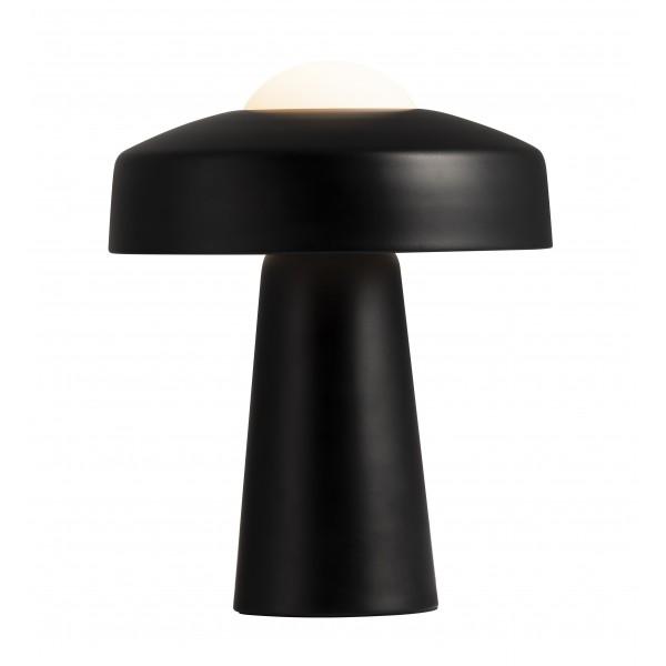 LAMPE DE TABLE VERRE ET METAL NOIR E27 TIME - NORDLUX 2010925003