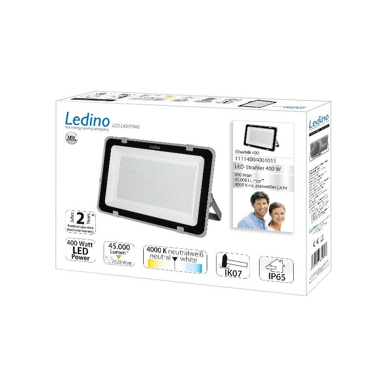 LEDINO PROJECTEUR DE CHANTIER LED OBERBILK, 4.000K, 400W