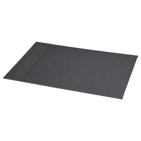 LOT DE 2 - RHODIARAMA SOUS-MAIN RIGIDE SIMILI CUIR ITALIEN 60X40 CM - TITANE
