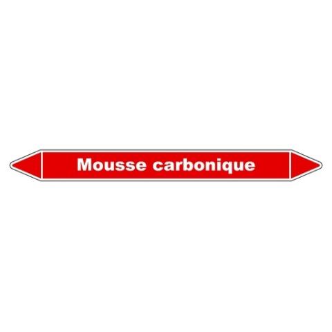 LOT DE 3 - MARQUEUR TUYAUTERIE - MOUSSE CARBONIQUE - VINYLE LAMINÉ 250 X 26 MM