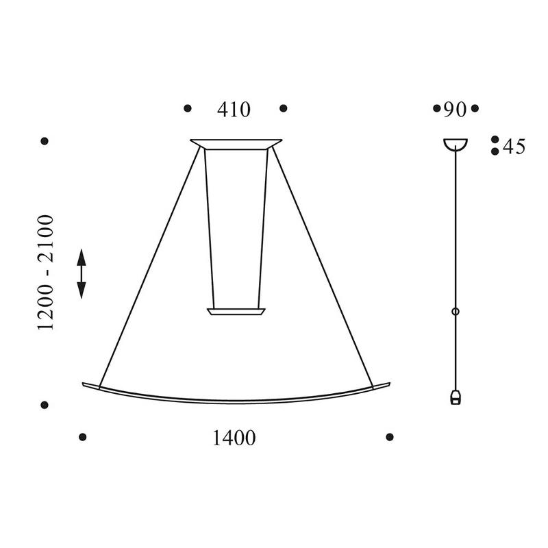 OLIGO LISGO SUSPENSION LED, CRÈME