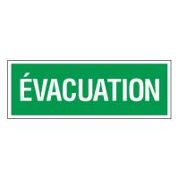 PANNEAU ÉVACUATION
