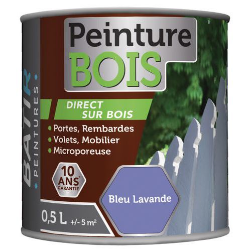 PEINTURE BOIS SATIN BATIR - 05L BLEU LAVADE