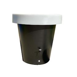 PLAST'UP ROTOMOULAGE Carré de plantation récupérateur d'eau de pluie lluvia  420l - NOIRBLANC - noir 0036336945760_0