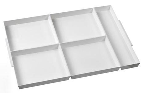 PLATEAU REPAS SOLIA ATLAS FIVE BLANC (VENDU PAR 25)