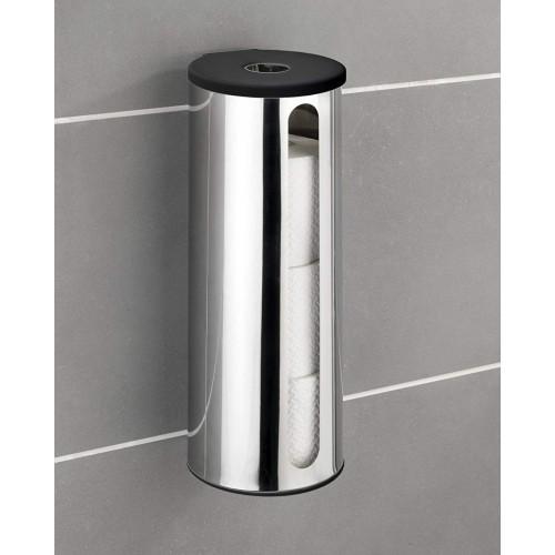 PORTE PAPIER TOILETTE - DETROIT - SUPPORT MURAL - ACIER - TURBO-LOC WENKO