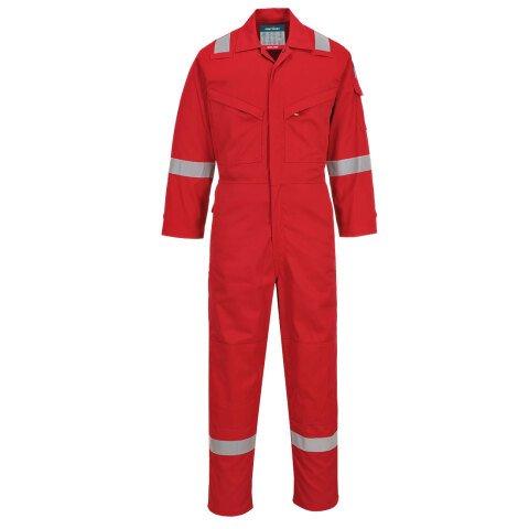 PORTWEST FR28 COMBINAISON FR LEGÈRE ANTISTATIQUE 280G ROUGE - TAILLE M - STANDARD