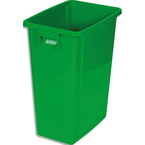Probbax - Collecteur à déchets vert, 60 L - Polypropylène recyclable avec poignée_0
