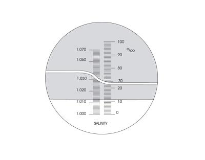 Réfractomètre à main salin 0-100 (par mil) sel ATC - Ref.: HPF004_0