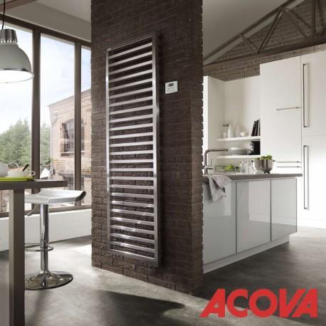 RADIATEUR ELECTRIQUE VERTICAL ACOVA KADRANE CHROME 500W - TKAO-050-050/GF