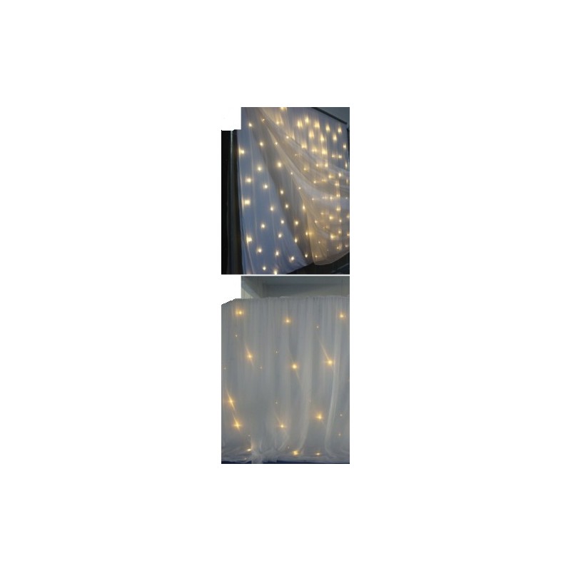 RIDEAUX LUMINEUX À LEDS DE LUXE 10 KG 4 M X 3 (H)