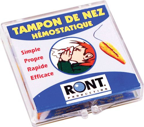 RONT TAMPONS DE NEZ HÉMOSTATIQUES