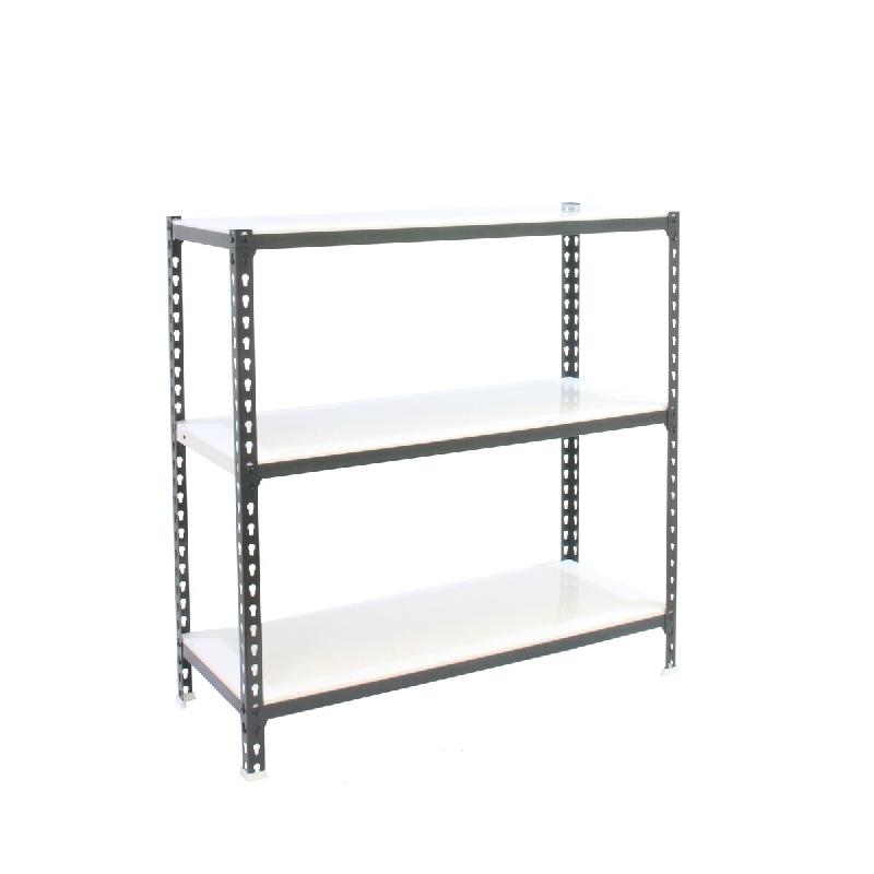 SimonRack Rayonnage métallique, 900x900x500 mm, 3 niveaux, tablette métallique, 180 kg au point de flexion, Antracite/Blanc - Simonclick - métal 84_0