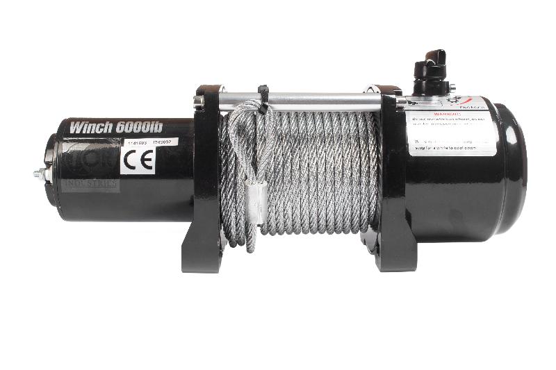 Treuil véhicule électrique TOR P6000 - 2,9 tonnes - 20m câble - 12V_0