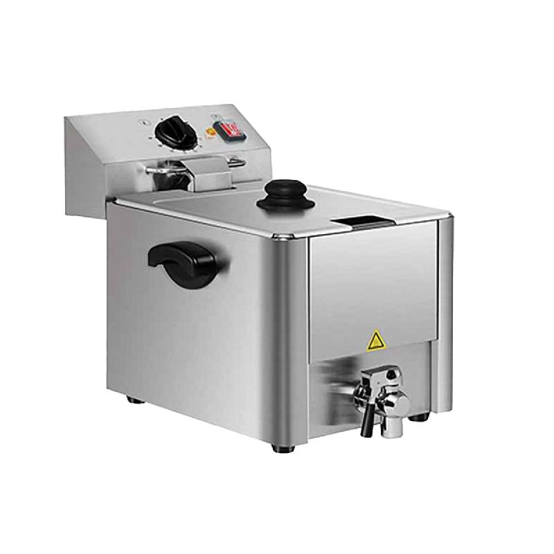 Vaiotec EASYLINE Friteuse électrique 1 cuve avec robinet de vidange 8 litres - inox 10279_0