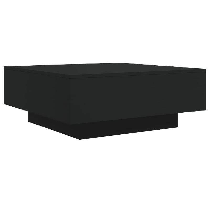 VidaXL Table basse noir 80x80x31 cm bois d'ingénierie Modèle Atlas Infinite Mixte - 836582_0