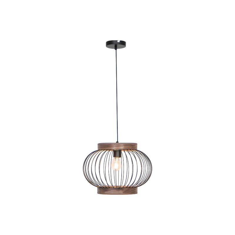 VIOKEF SUSPENSION DARLING EN ACIER ET BOIS, RONDE