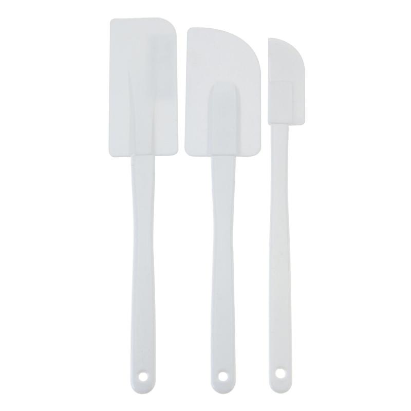 WellHome - Ensemble de 3 racloirs à pâtisserie multifonctions - blanc WH16294_0