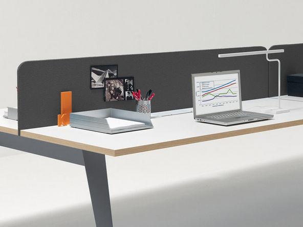 Panneau de séparation frontale en tissu pour bench_0