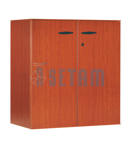 ARMOIRE BUREAU FINITION BOIS MERISIER 2 PORTES