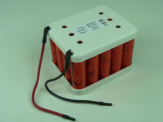 Batterie NiCd 20x AA 20S1P ST2 - 24V 0.7Ah - Fil - Marque NX_0