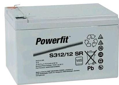 Batterie plomb AGM S312/12SR 12V 12Ah F6.35 - Exide - Applications multiples_0