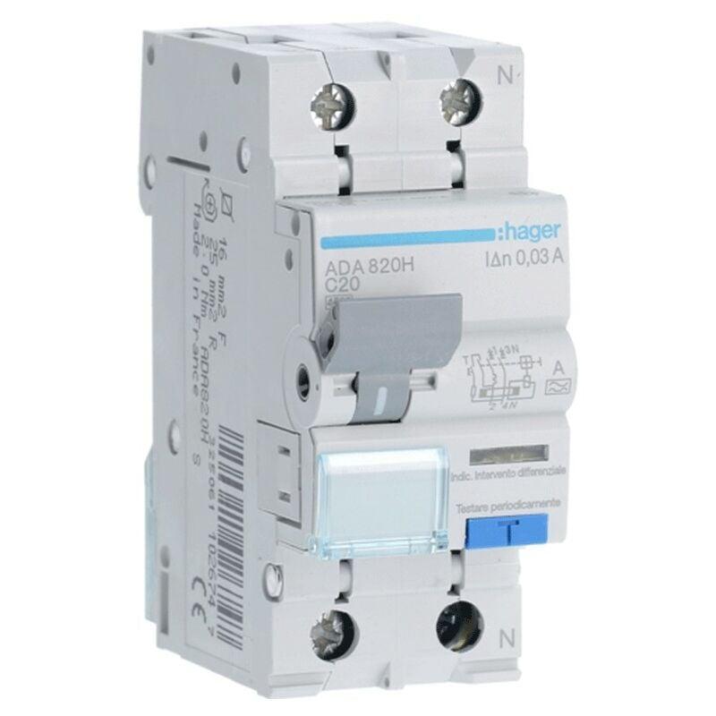 Disjoncteur différentiel 40A 3P N courbe C 30mA - type AC - iDD40N