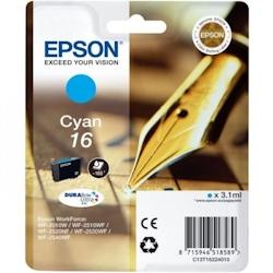 EPSON Cartouche d'encre 16 Cyan - Stylo plume (C13T16224022) Epson - 3666373877310_0
