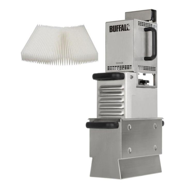 Filtre à huile de friture automatique 3 Litres, 100 filtres papier inclus pour friteuse 10 Litres minimum_0