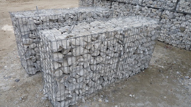 Gabion prêt à poser 1m3 gris bleuté - 2mx0.5m(ht)x1m - galvanisé Capral Prémium_0