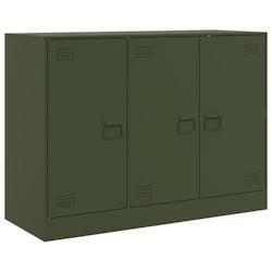 Helloshop26 - Buffet bahut commode armoire meuble de rangement organisateur cuisine salle de séjour salon olive 99 x 39 x 73 cm 02_0036594 - 30002129_0