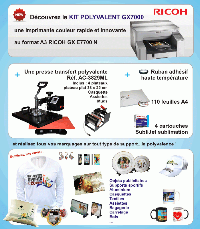 papier sublimation transfert
