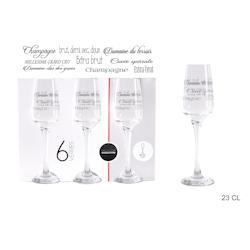 Lot de 4 Flutes Suggestion(barette de 3) Maitre Chef - VERRSU020_4_0