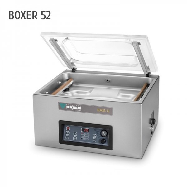 Machine sous vide à cloche Henkelman Boxer 52 - 2 barres de soudure 410 mm - Pompe Busch 21 m³/h_0