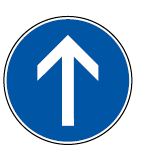 Panneau de direction obligatoire - B12b_0