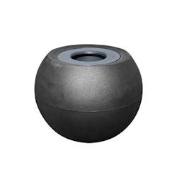 PLAST'UP ROTOMOULAGE Pots de fleurs sphérique xxl speranza 325l-lot de 2 - NOIR - noir 0750122558629_0