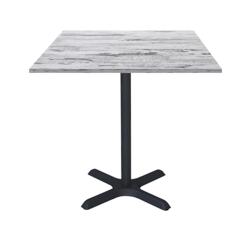 Restootab - Table 70x70cm - modèle Dina chêne d'islande - marron fonte 3760371510979_0